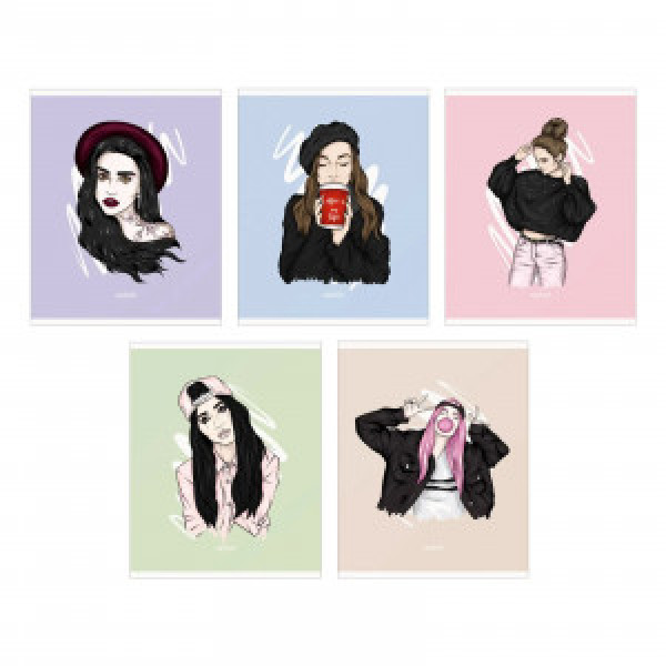 Caiet A5 48f Only for girls ТКК2Л487852 patr