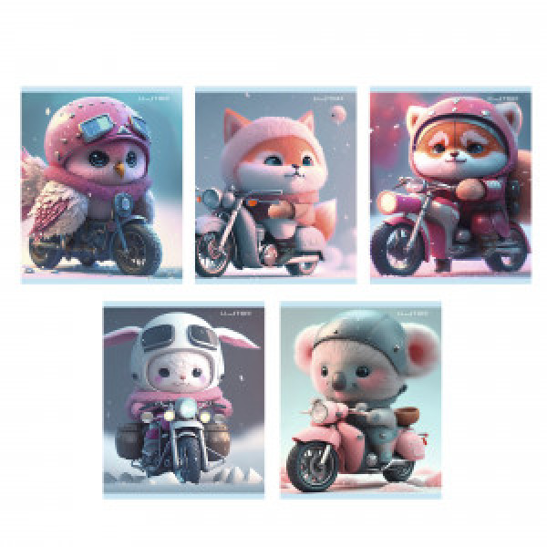 Caiet A5 40f ТК408643 Пушистые мотоциклисты patr