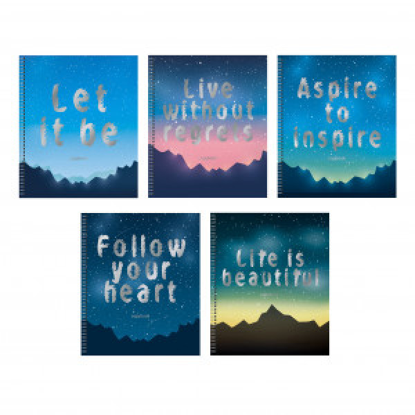 Caiet A5 80f patr spirala Sky ТСФ807716