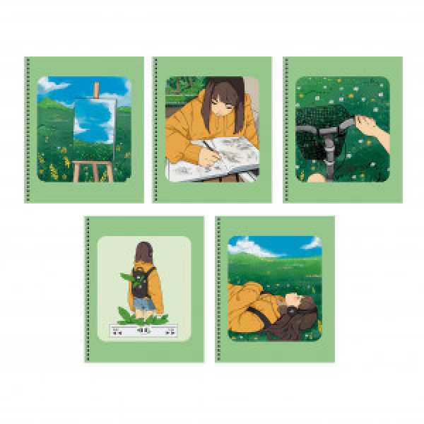 Caiet A5 96 foi ТС2Л968449 Summer (Эксклюзив) patr spirala