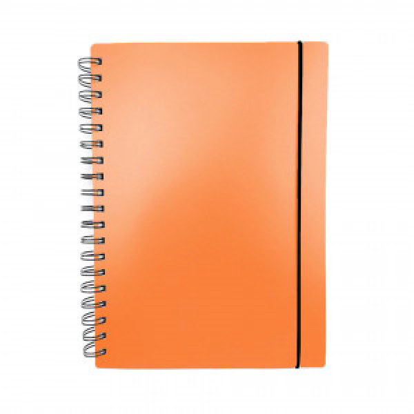 Caiet A6 80f Favorite Color. Neon Orange ТПФК680219 patr, spirala, elastic