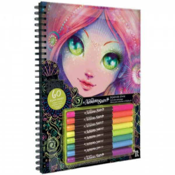 Carnet 11111 Nebulous Stars de colorat Pagini Negre