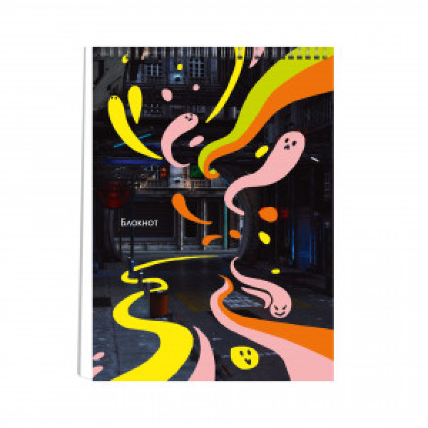 Carnet A5 80f patr Город контрастов БК580249 spirala