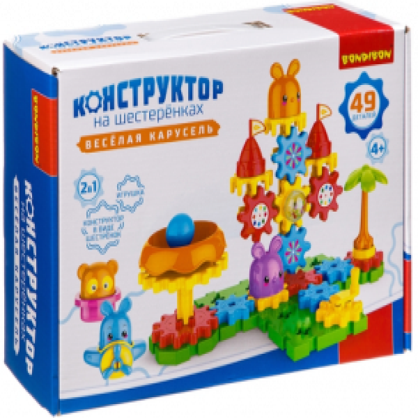 Constructor Bondibon  «ВЕСЕЛАЯ КАРУСЕЛЬ» 49 дет