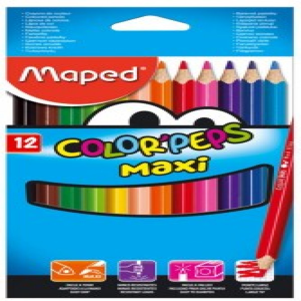 Creioane colorate MAPED Jumbo 12 culori_834010FC