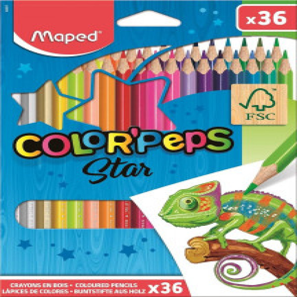Creioane colorate MAPED Star, 36 culori_832017FC