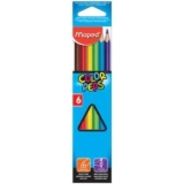 Creioane colorate MAPED Star 6 culori_832002