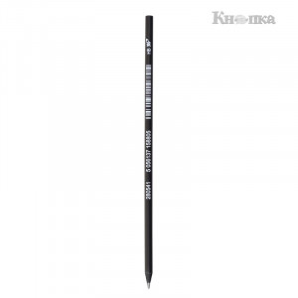 Creion simplu  YES ч гр круг. в пл. тубе Slim black_280541 (50)