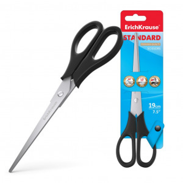 21881 Foarfece ErichKrause Standard, 19 cm (blister 1 pcs)