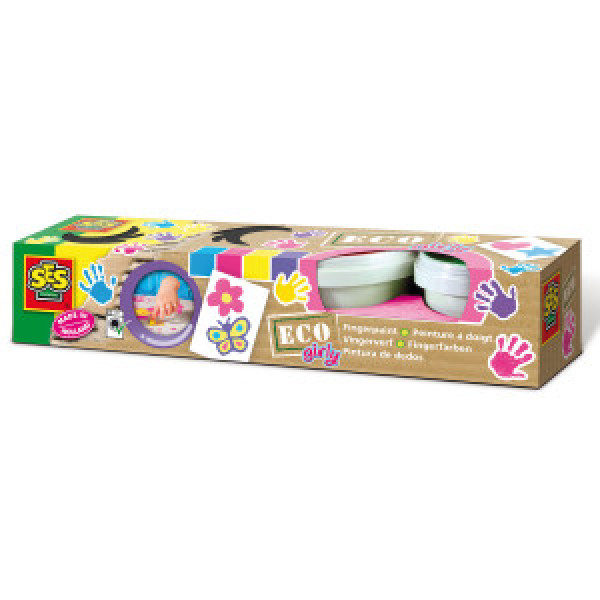 Guas pentru degete Eco fingerpaint girly 24927