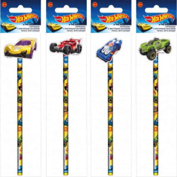 HWFS-UA1-1320 Creion simplu cu radiera Размер: 27,5 х 6 см. Hot Wheels