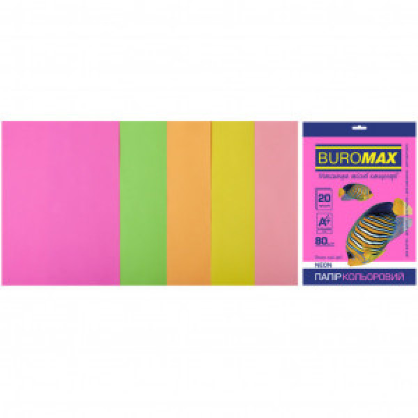 Hartie Color A4, 5 culori 20 foi Neon BM.2721520-99 (10)