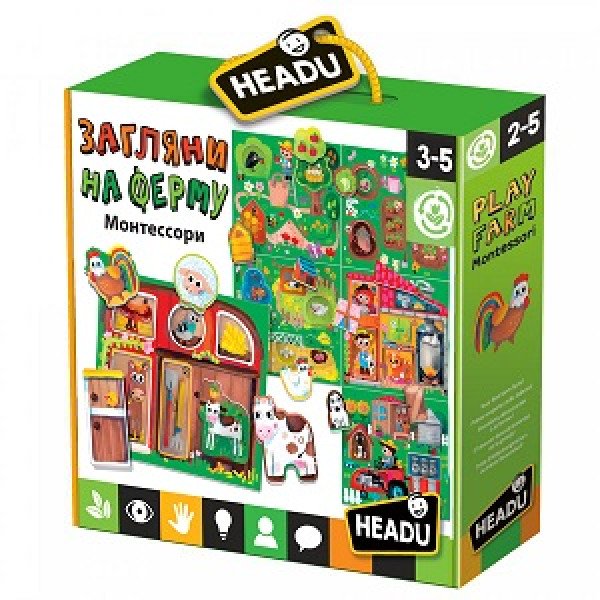 Joc educativ Headu Монтессори Загляни на ферму