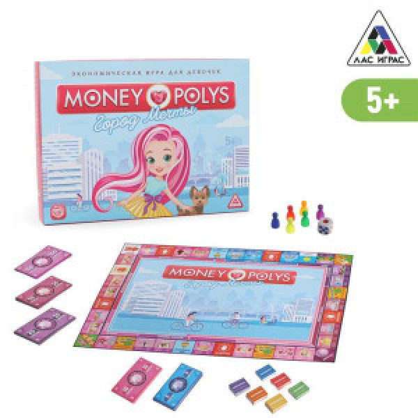 Joc p u fete "Money Polys. Город мечты", 5+ 1461723