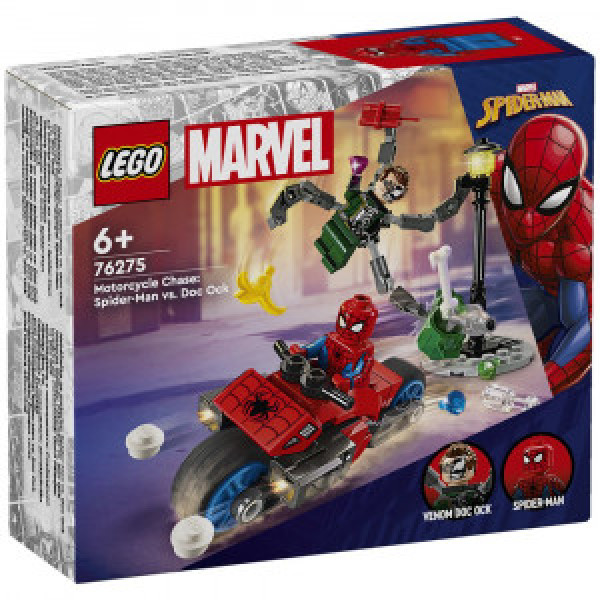 Lego 76275 Spider-Man vs Doc Ock Urmarire pe motocicleta