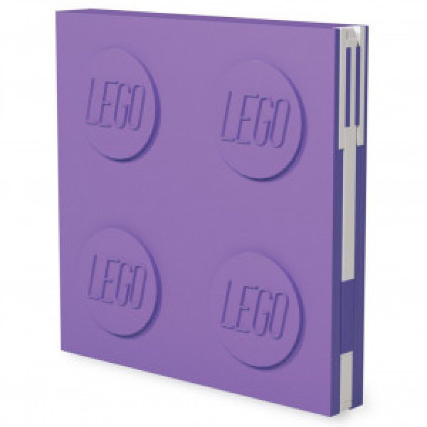 LEGO® Locking Notebook cu Pix Gel Violet- in Box 53563IQ