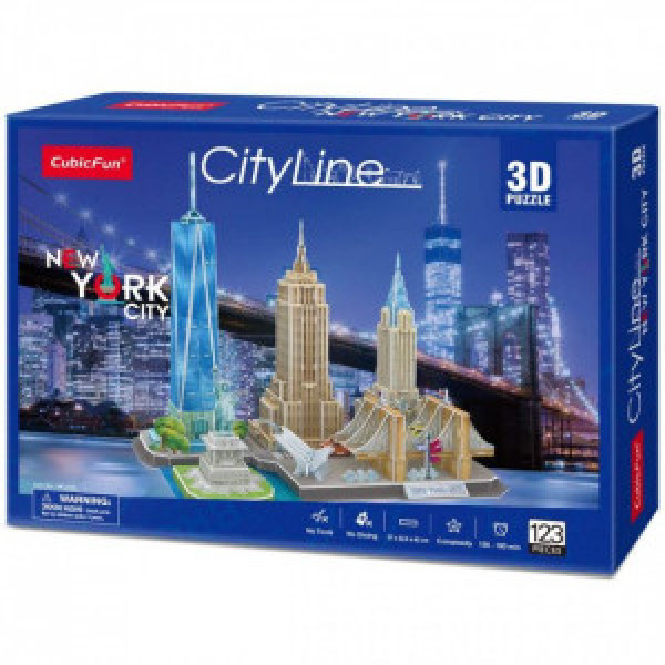 Puzzle 3D - MC255h “Atractiile turistice a New York-ului”, 114 elemente