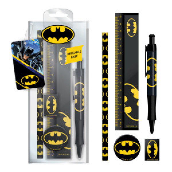 Penar echipat cu articole de papetarie Pyramid SR74383 Batman (symbol)