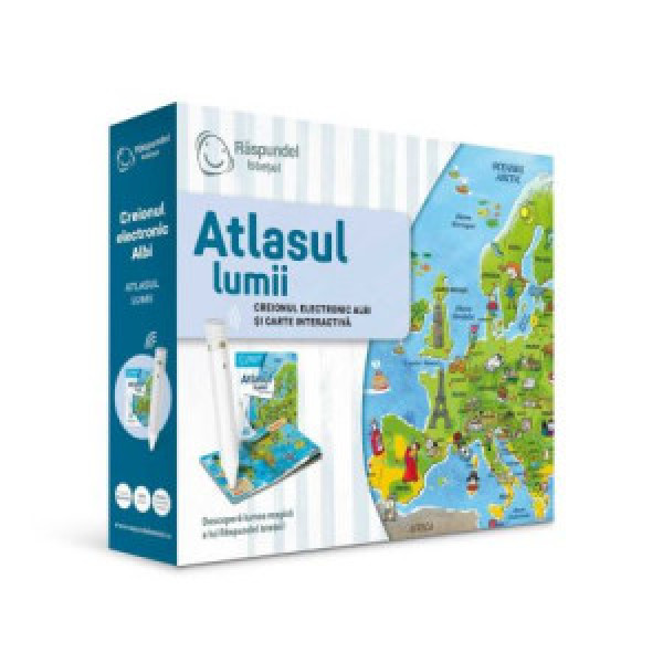 Pachet Raspundel Istetel, creion si carte Atlasul lumii, 2.0 15746