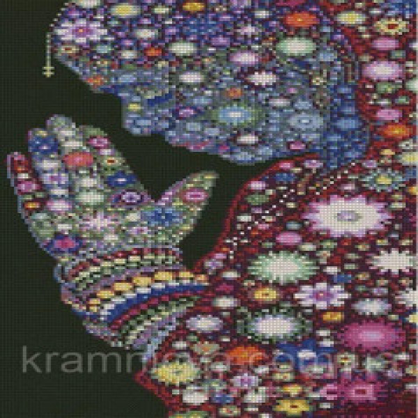 Pictura cu diamante KB062, HX062 Зіркова молитва 30х40см