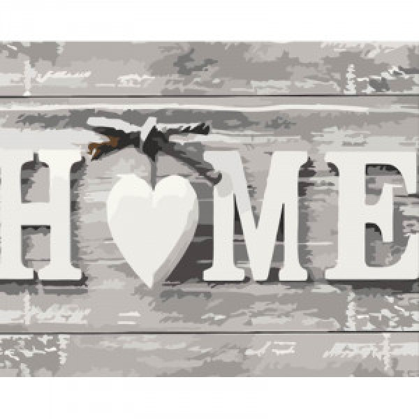 Pictura pe numere (DY437) Acasa draga casa 40х50 см