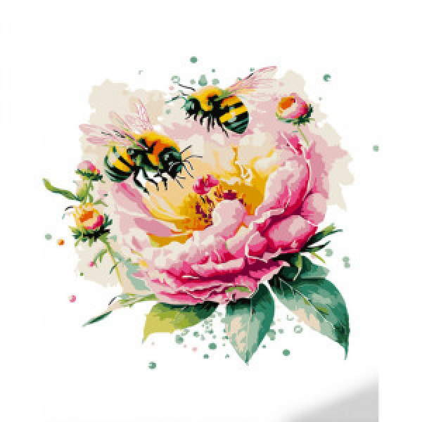 Pictura pe numere (GS1364) Albine lucratoare 40х50 см