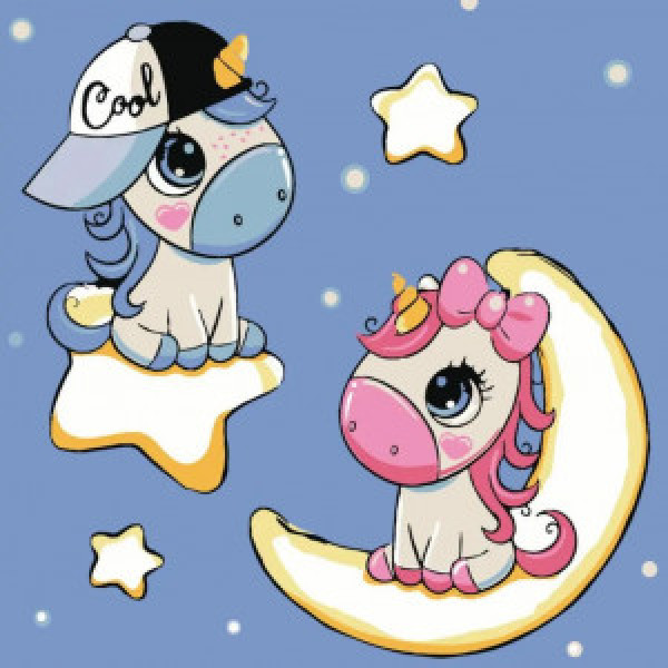 Pictura pe numere HH5125 Нічна прогулянка 20х20см copii