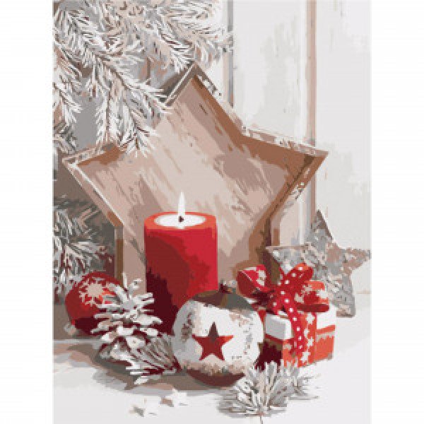 Pictura pe numere SS6845 Новорічне свято Stateg 30х40 copii AN