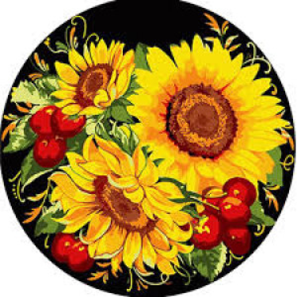 Pictura pe numere-vinil GP-9 Жовте сяйво соняшника 30х30см