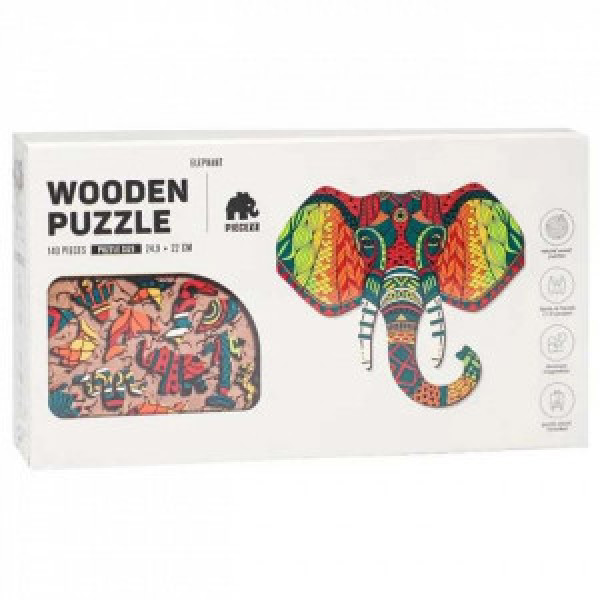 Piecezz Puzzle 140 Elephant art.1941