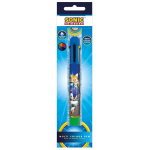 Pix 6 cul. Pyramid SR74296 Sonic the hedhehog (ring spin) multi colour