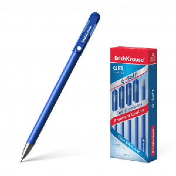 Pix 39206 gel ErichKrause G-Soft 0.38мм albastru (12)