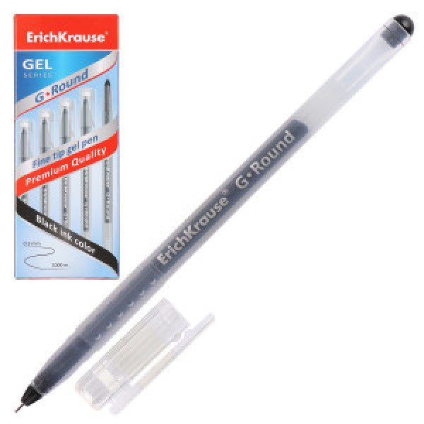 56535 PIX gel ErichKrause G-Round Stick Classic 0.5, ink color: black (box 12 pcs.)