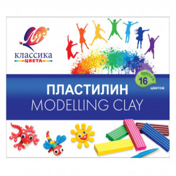 PLASTILINA 16cul. 320gr. Классика ЛУЧ (14)