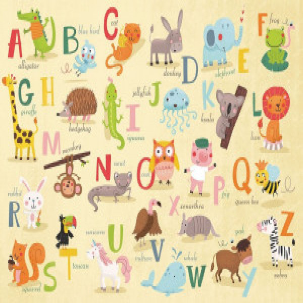 RAP087617 Puzzle alfabet ze zwierzetami 35 element.