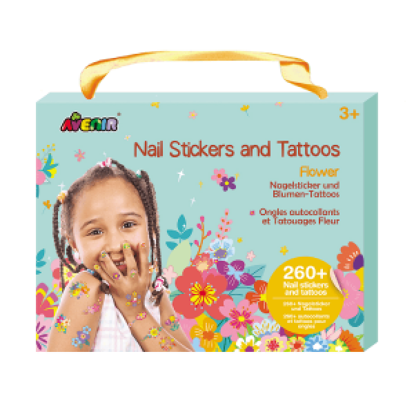 Stickere pentru unghii si tatuale - Flowers NA218207 AVE