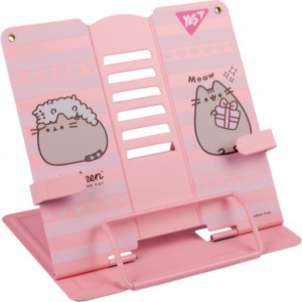 Suport p-u carti с дополнительными фиксаторами Yes Pusheen, металл, розовая 470519