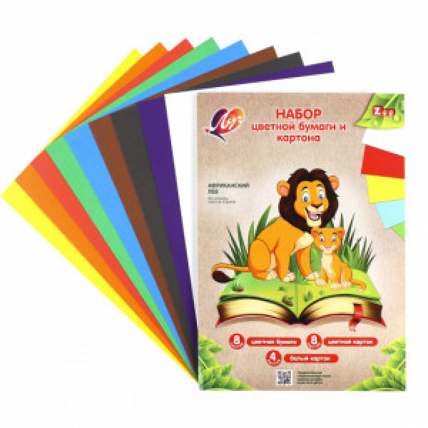 Set HIRTIE si CARTON 20 foi А4 ЛУЧ ZOO Leu