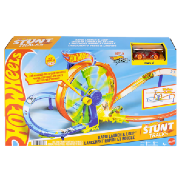 Set joc pista HW Rapid launch &amp; loop JBX65