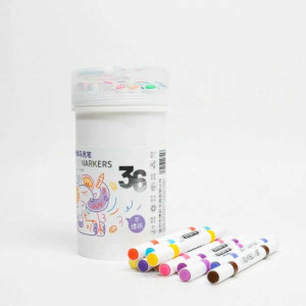 Set markatoare acrilice dublu 36 culori in tub