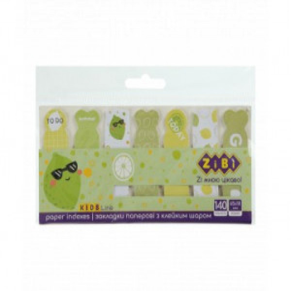 Set notite index autoadezive Lime Paper 65X18 Mm, 7X20 foi ZB.15104 (24)