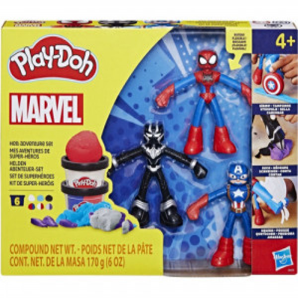Set Play-Doh plastilina HAS PD Playset Marvel Figures plus pack G0333