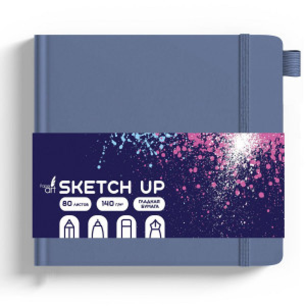 Sketchbook 140x140 80f SKETCH UP. Северный СК5805254 piele artif. Buzunar