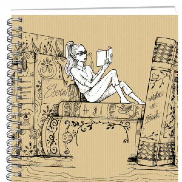 Sketchbook 190x190 30f DRAFT and CRAFT. Дизайн 18 ТСК305086 spirala