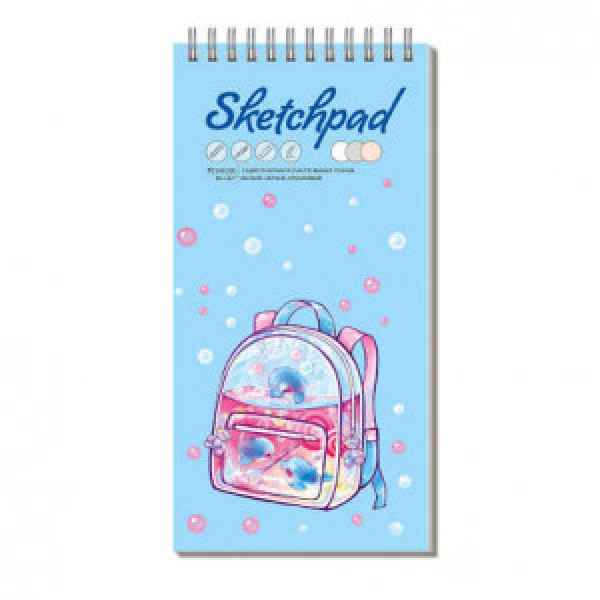 Sketchpad Bloc in 3 culori 80 foi 105x210 ВОДНАЯ ФАНТАЗИЯ 62765