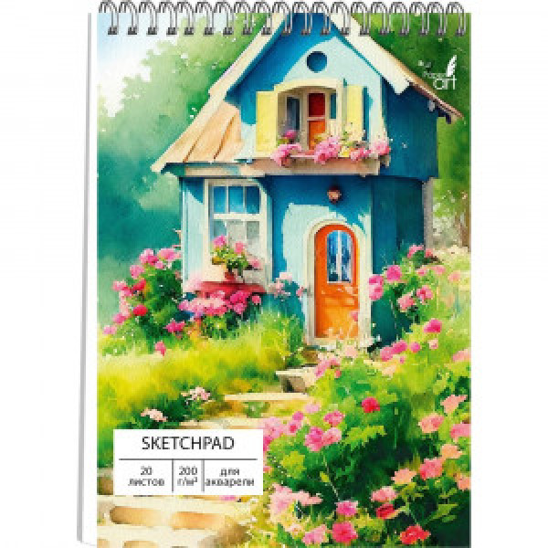 Sketchpad pentru acuarela A5 20f Летний день СПС520218 spirala