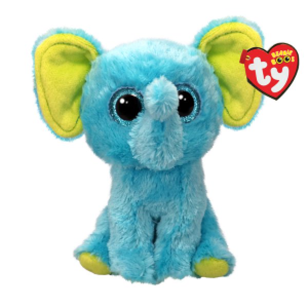 TY37359 Elefantul albastru Truncles 15 cm (Beanie Boos)