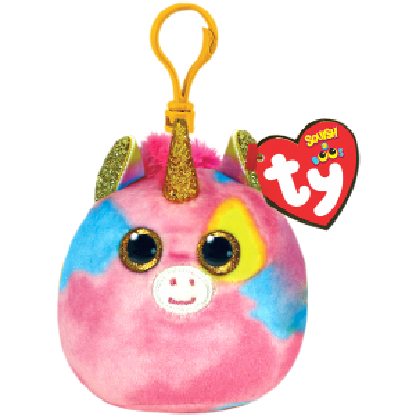TY39572 Breloc – Unicorn FANTASIA 8,5 cm (Mini squishy clips