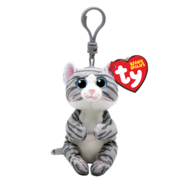 TY43100 Breloc – Pisicuta Mitzi 12 cm (Beanie Babies Clip)