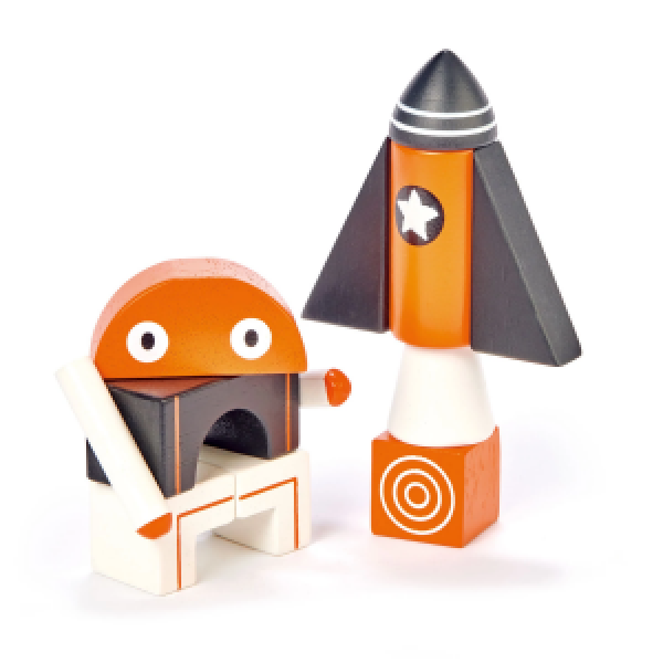 TL8612 - Galaxy Magblocs - Joc de construit magnetic Galaxy, cu 12 piese